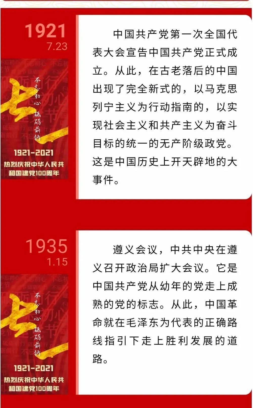 建党百年︱党史回眸