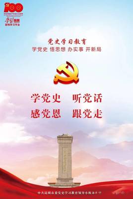 党史学习教育宣传海报