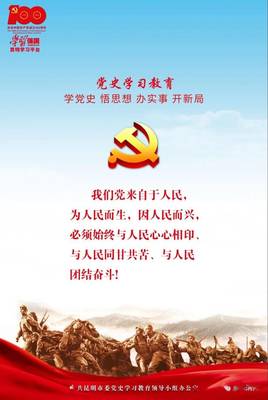 党史学习教育宣传海报