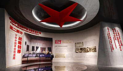 五角星模型场景,红色文化,反腐倡廉教育展厅,党史文化主题墙,军事展厅,军队军史馆,革命抗战博物馆,纪